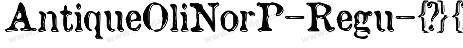 AntiqueOliNorP-Regu字体转换