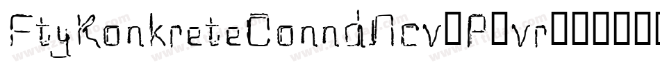 FtyKonkreteConndNcv-P6vr字体转换