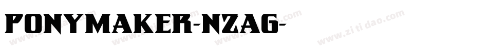 Ponymaker-nzAg字体转换