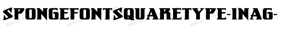 SpongefontSquaretype-1nAg字体转换