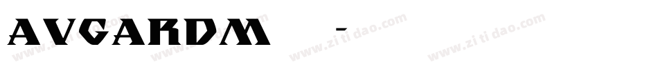 AVGARDM转换器字体转换