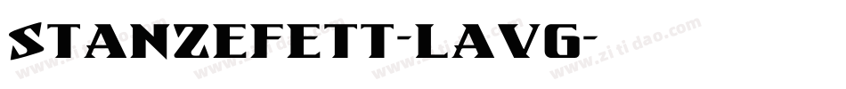 StanzeFett-LAvg字体转换