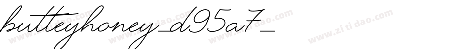 ButteyHoney-d95A7字体转换