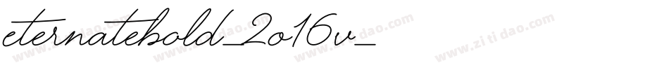 EternateBold-2O16v字体转换
