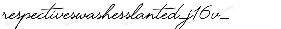 RespectiveSwashesSlanted-j16v字体转换