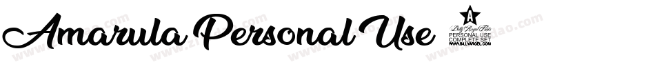 Amarula-Personal-Use-2字体转换