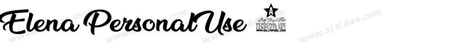 Elena-PersonalUse-2字体转换