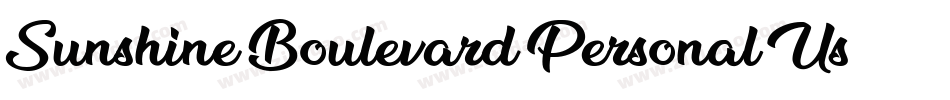 Sunshine-Boulevard-Personal-Use-2字体转换