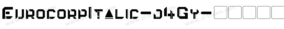 EurocorpItalic-j4Gy字体转换