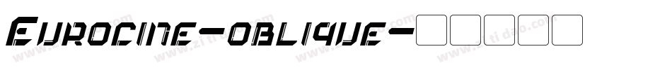 Eurocine-oblique字体转换