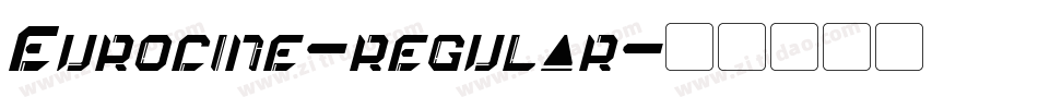 Eurocine-regular字体转换