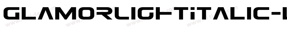 GlamorLightItalic-lg9mX字体转换