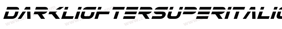 DarklighterSuperItalic-0Zgz字体转换