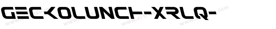 GeckoLunch-xrLq字体转换