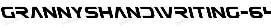 GrannysHandwriting-64lq字体转换