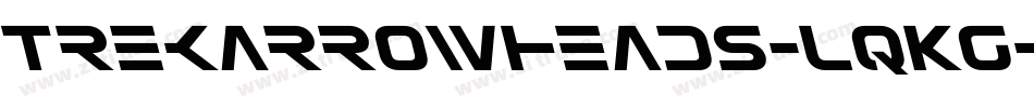 Trekarrowheads-LqKg字体转换