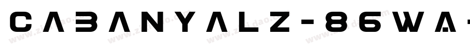 Cabanyalz-86WA字体转换