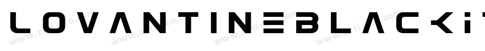 LovantineBlackItalic-zWWa字体转换