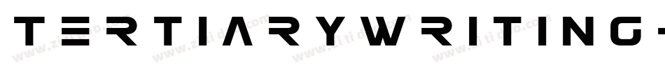 TertiaryWriting-dXe7字体转换