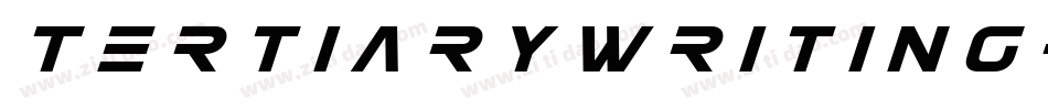 TertiaryWriting-dXe7字体转换