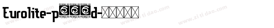Eurolite-p739d字体转换
