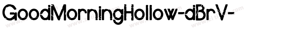 GoodMorningHollow-dBrV字体转换