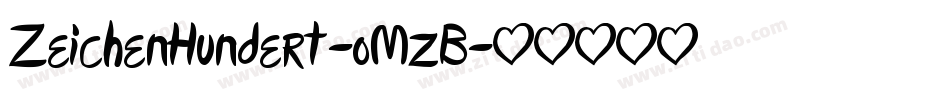 ZeichenHundert-oMzB字体转换