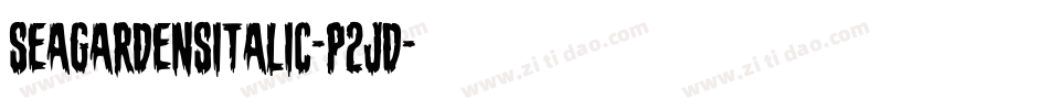 SeaGardensItalic-p2jD字体转换