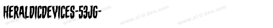 Heraldicdevices-53jG字体转换