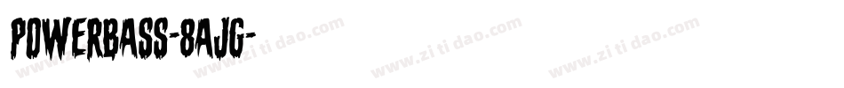 PowerBass-8AJg字体转换