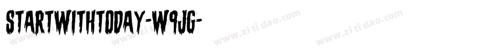 StartWithToday-W9jG字体转换