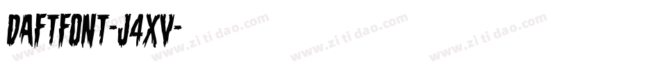 DaftFont-j4Xv字体转换