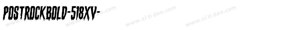PostRockBold-518Xv字体转换