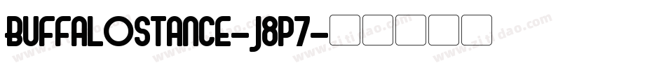 Buffalostance-J8p7字体转换