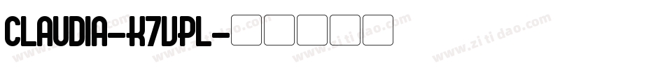 Claudia-K7VPl字体转换