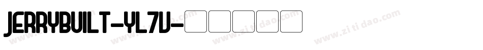 Jerrybuilt-yL7V字体转换