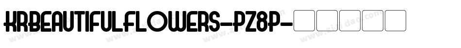 KrBeautifulFlowers-PZ8P字体转换