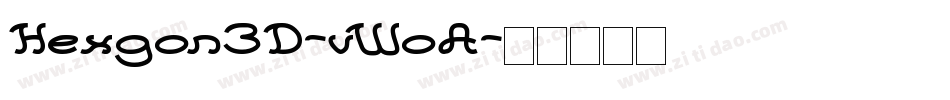 Hexgon3D-vWoA字体转换