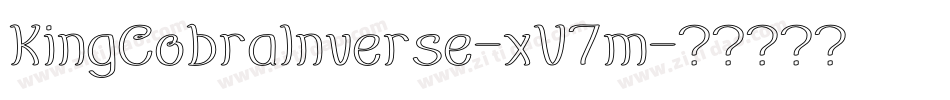 KingCobraInverse-xV7m字体转换