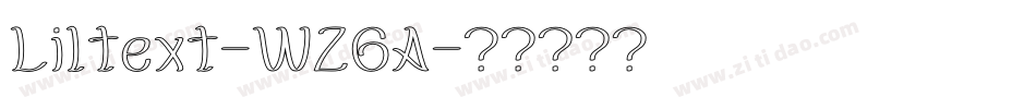 Liltext-WZ6A字体转换