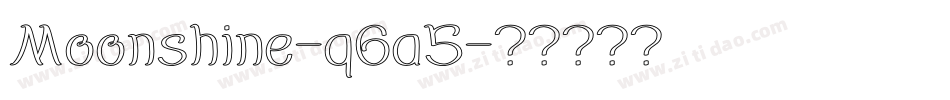 Moonshine-q6a5字体转换