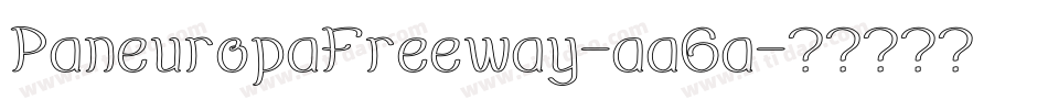 PaneuropaFreeway-aa6a字体转换
