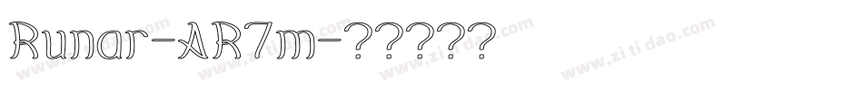 Runar-AR7m字体转换