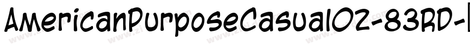AmericanPurposeCasual02-83RD字体转换