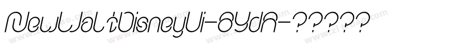 NewWaltDisneyUi-8YdA字体转换