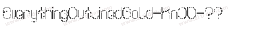 EverythingOutlinedBold-KnOD字体转换