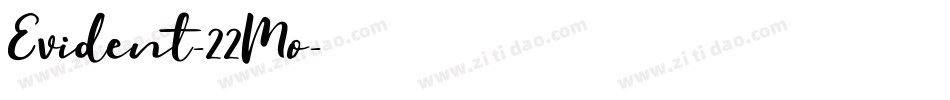Evident-22Mo字体转换