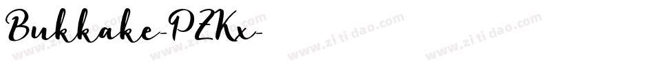 Bukkake-PZKx字体转换