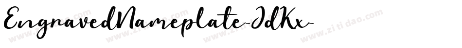 EngravedNameplate-JdKx字体转换