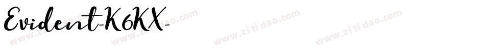 Evident-K6KX字体转换